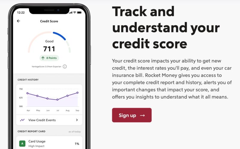 Rocket Money Credit Score Monitoring
